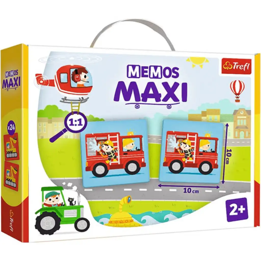 Járművek Maxi memória játék 24db-os - Trefl kép 1