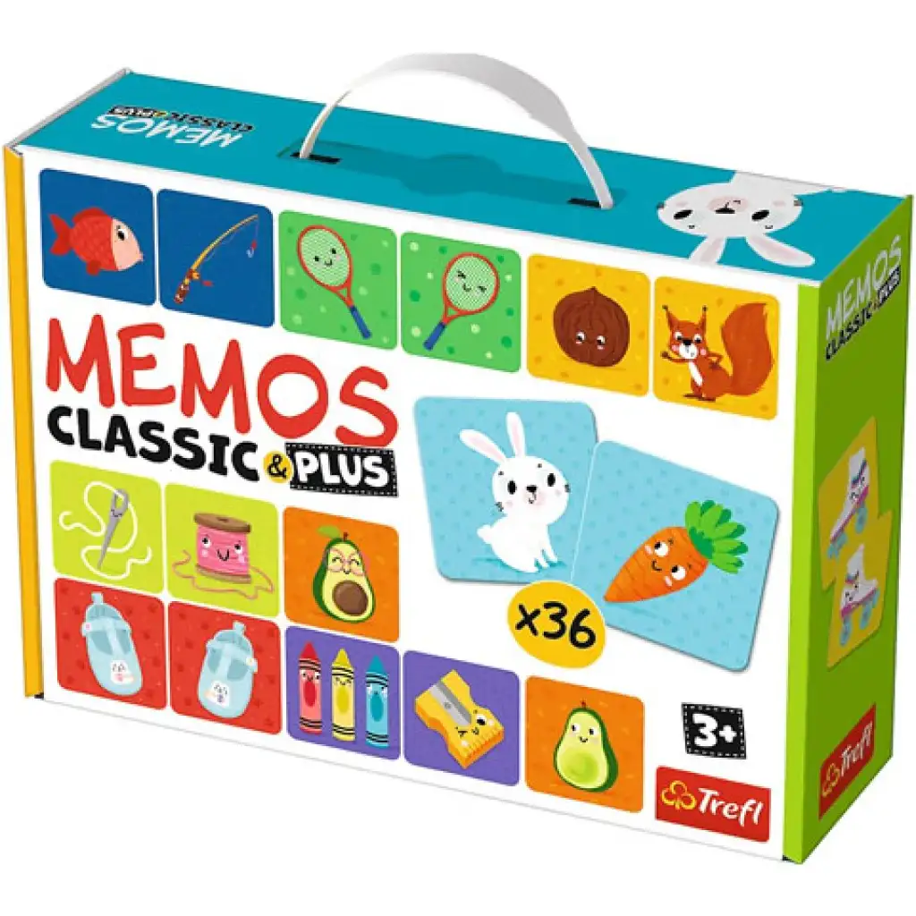 Különleges párok Classic & Plus memória játék 36db-os - Trefl kép 1