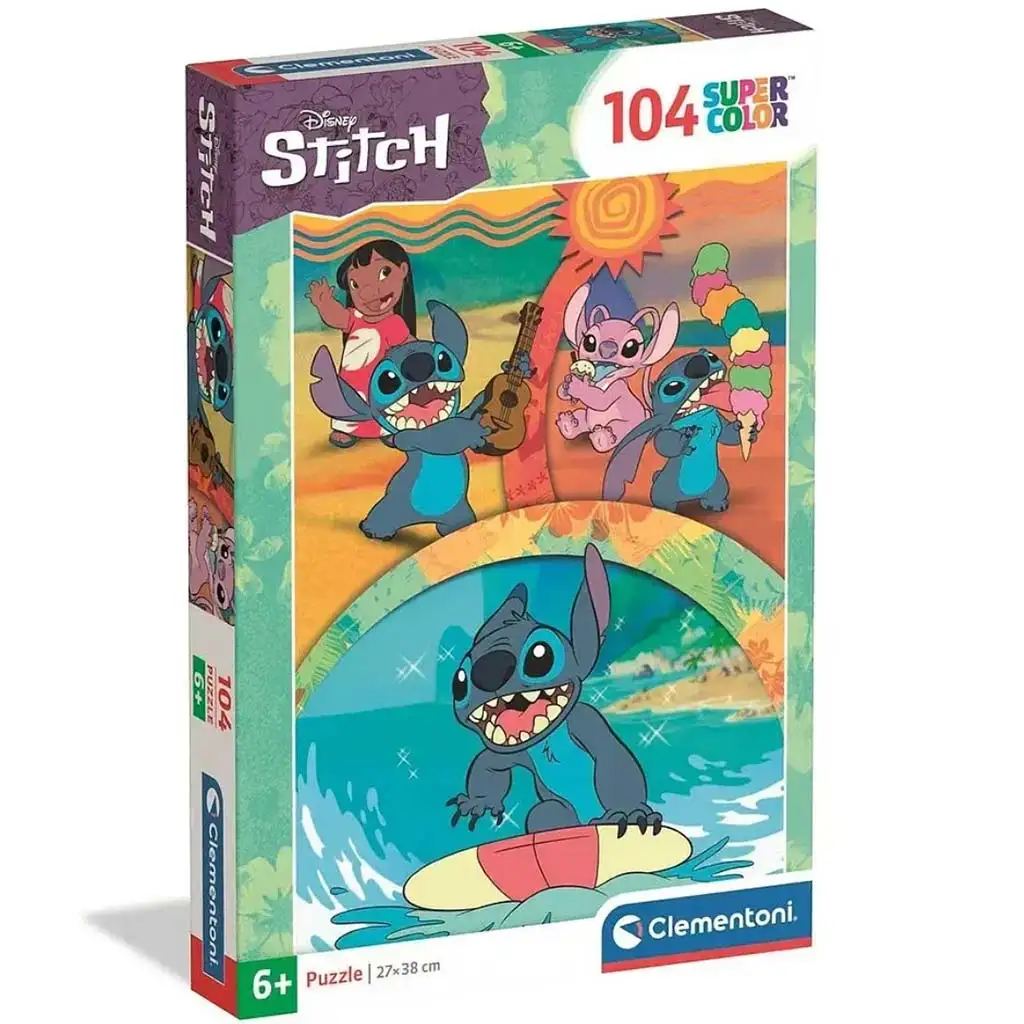 Disney Stitch A csillagkutya supercolor 104db-os puzzle - Clementoni kép 1