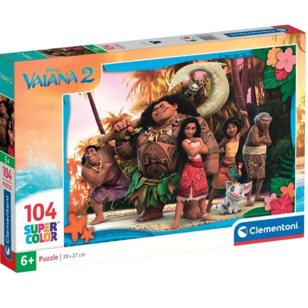 Disney Vaiana 2 104db-os Supercolor puzzle - Clementoni kép 1