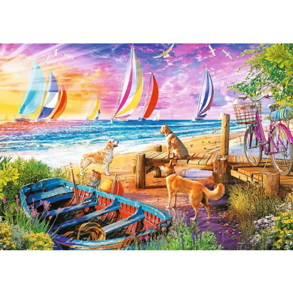 Vitorlások a vízen 1000db-os puzzle - Trefl kép 2