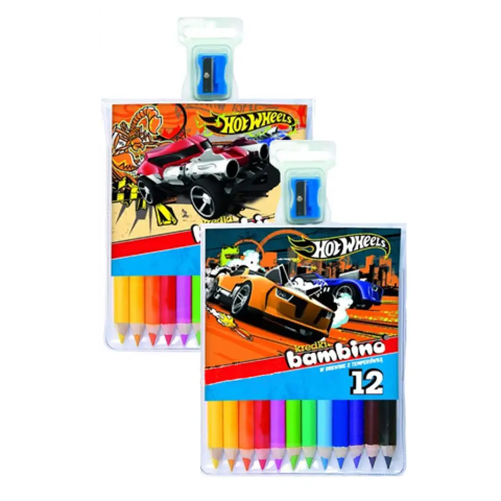 Hot Wheels színes ceruza szett 12db-os kép 1