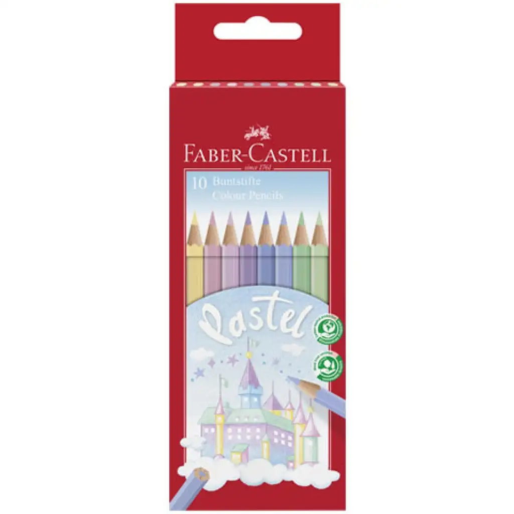 Faber-Castell: Pasztell színes ceruza 10db-os szett kép 1