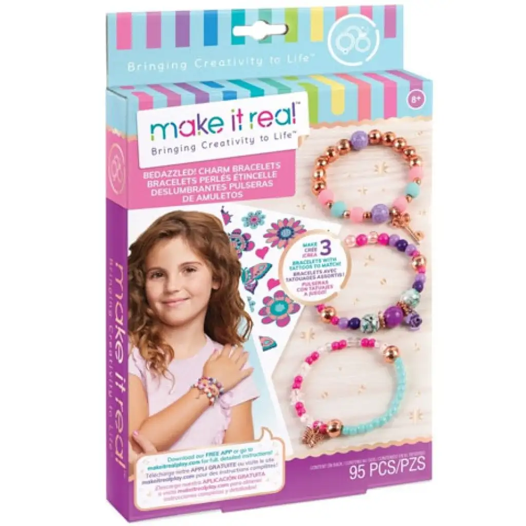 Make it Real: Bájos karkötő készítő szett - Virágzó kreativitás kép 1