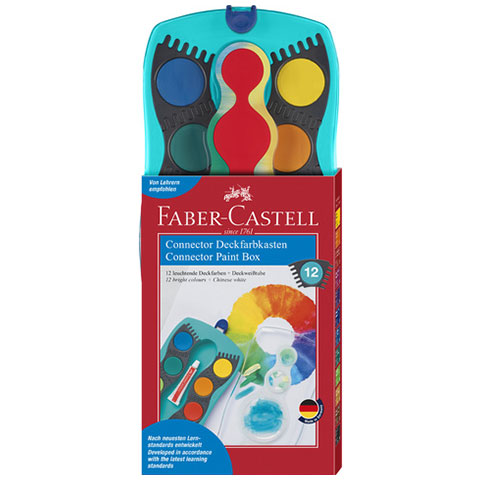 Faber-Castell: Vízfesték 12 színű türkiz szett kép 1