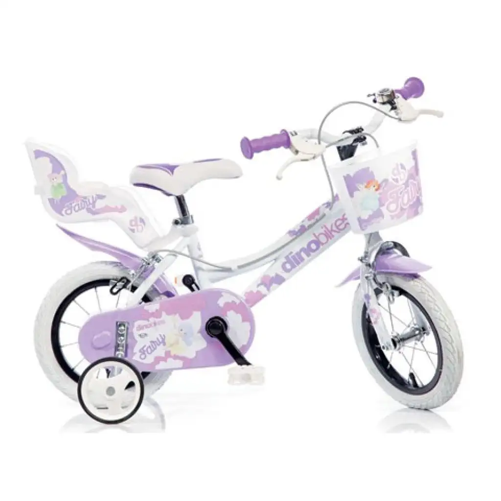 Fehér színű lány gyerek bicikli 12-es méretben - Dino Bikes kerékpár kép 1