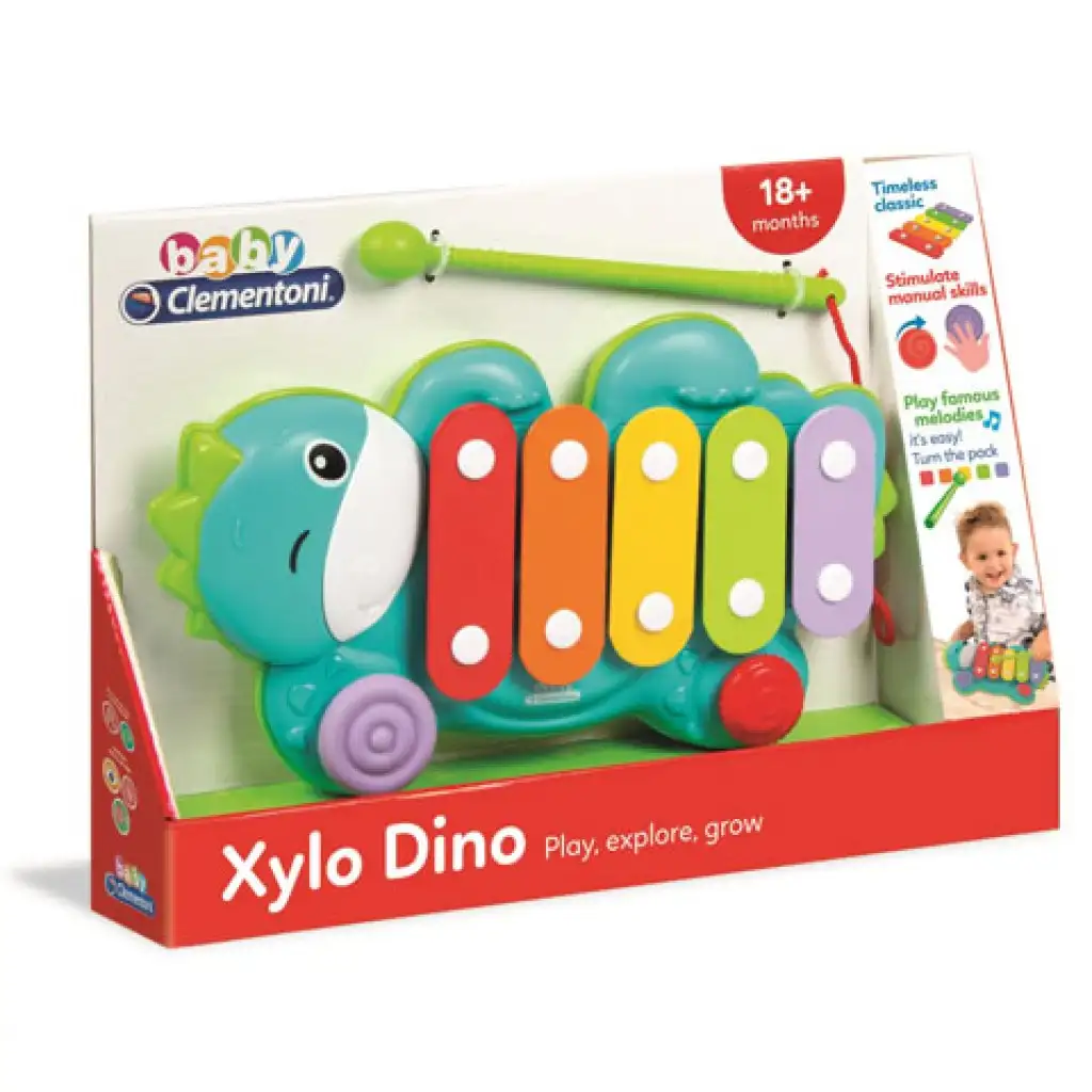 Baby dinoszauruszos színes xilofon - Clementoni kép 1