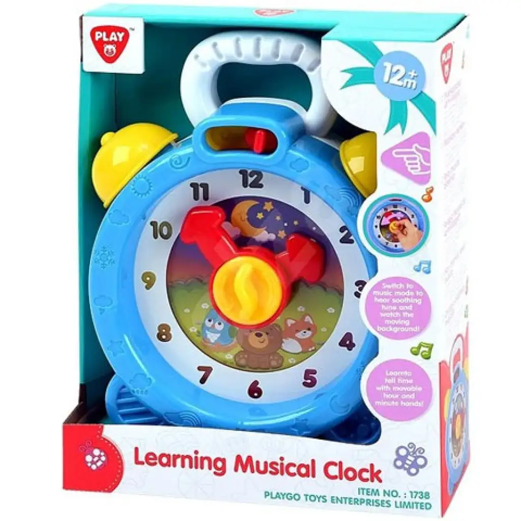 Playgo: Zenélő színes bébi óra kép 1