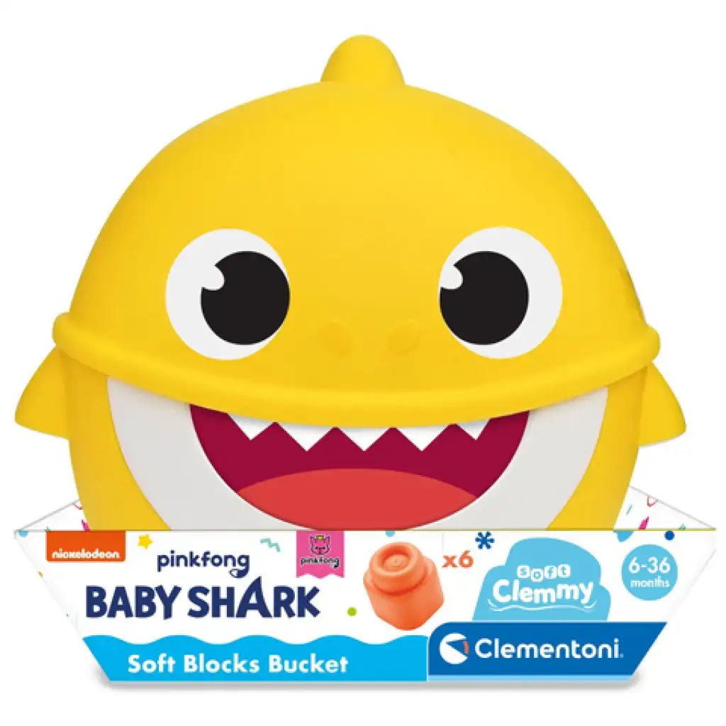 Baby Shark építőkocka tárolóban - Clementoni kép 1