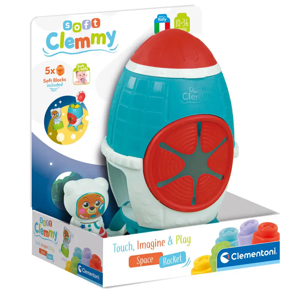 Clemmy készségfejlesztő szenzoros rakéta 24cm - Clementoni kép 1
