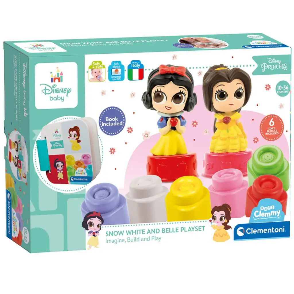 Clemmy: Disney Princess puha építőkockák fejlesztőjáték - Clementoni kép 5