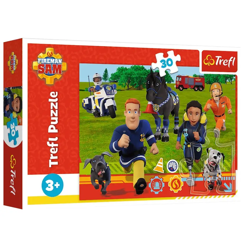 Sam a tűzoltó: Segítségre kész 30 db-os puzzle - Trefl kép 1