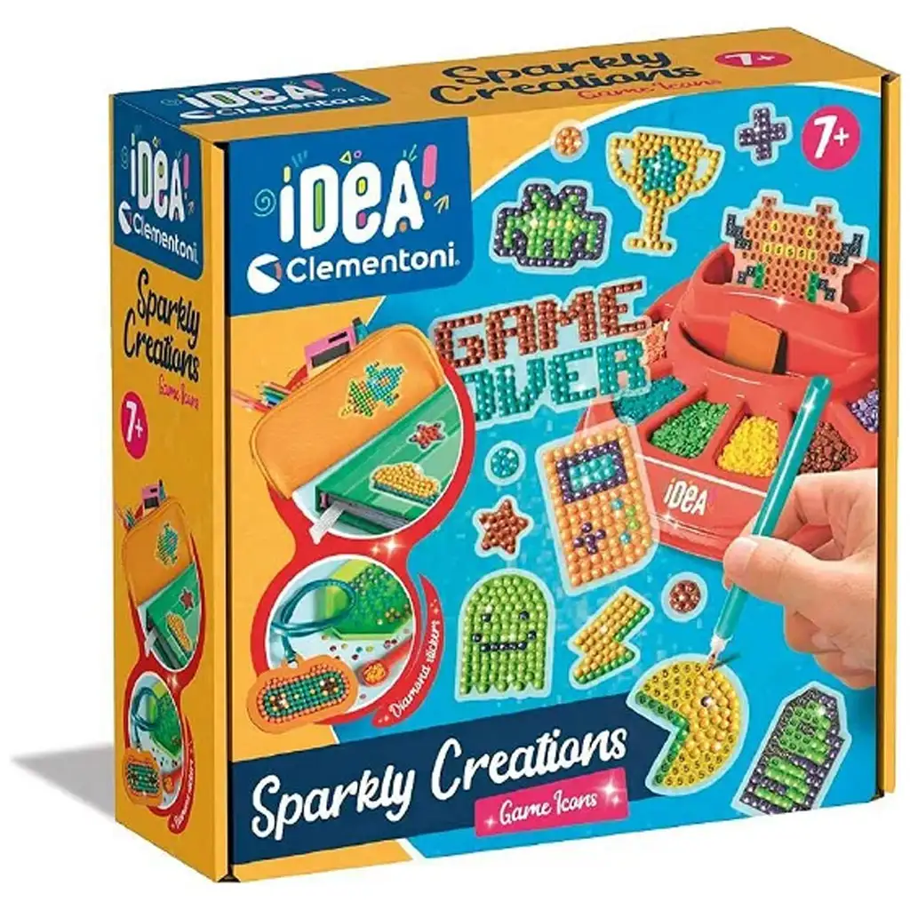 Idea! Game Icons strasszkő kép készítő szett - Clementoni kép 1