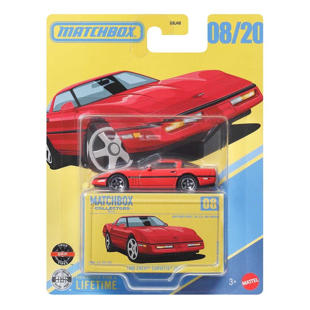 Matchbox Collectors: 1990 Chevy Corvette Zr1 gyűjtői dobozos kisautó 1/64 - Mattel kép 1