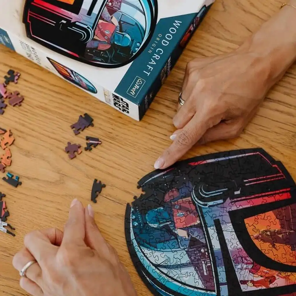Wood Craft: Star Wars - A Mandalorián 160 db-os prémium fa puzzle - Trefl kép 3