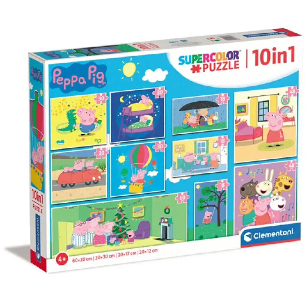 Peppa malac 10az1-ben puzzle szett - Clementoni kép 1