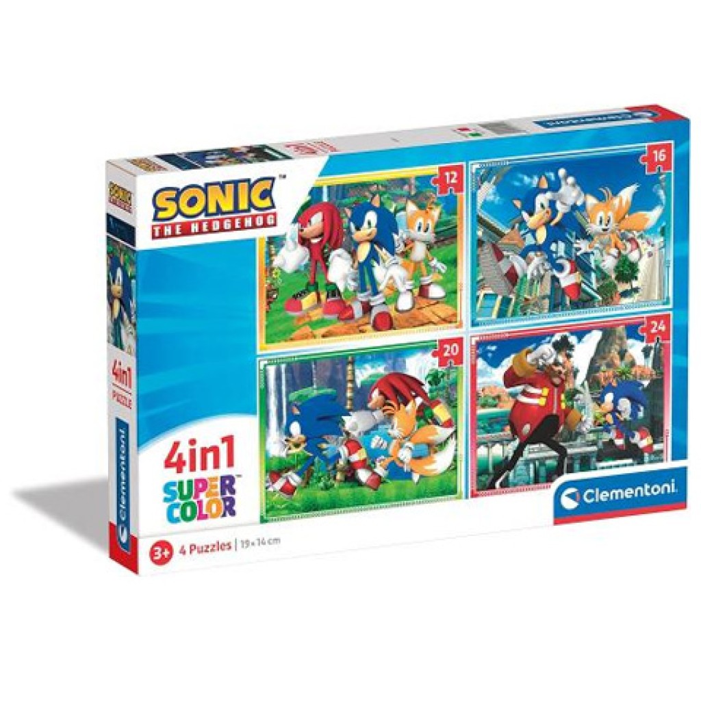 Sonic 4 az 1-ben puzzle - Clementoni kép 1