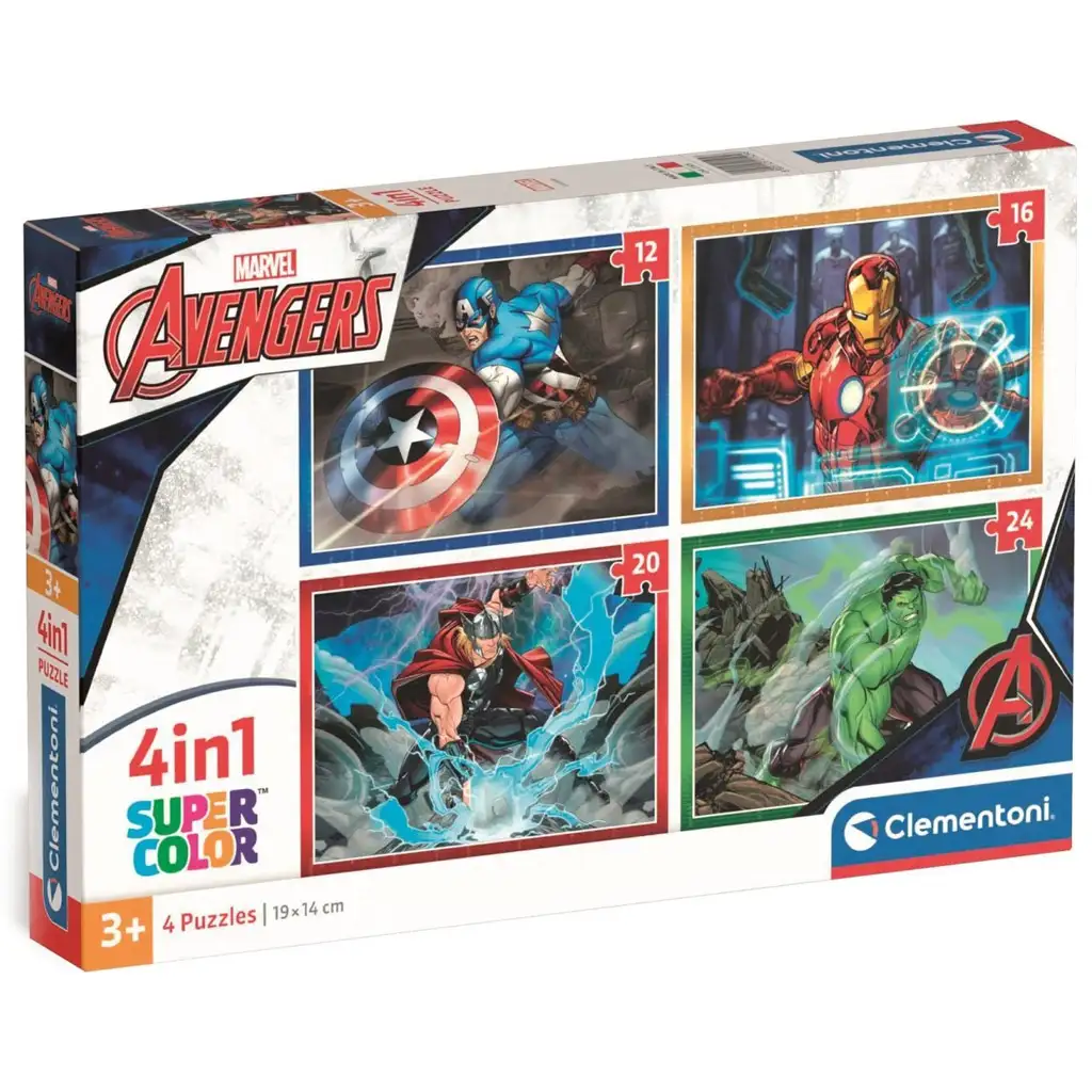 Marvel: Bosszúállók 4az1-ben Supercolor puzzle - Clementoni kép 1