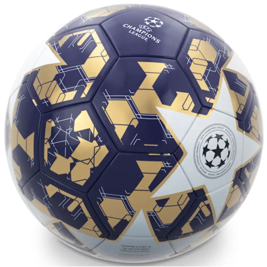 UEFA Bajnokok Ligája kék-arany focilabda 5-ös méretben - Mondo Toys kép 1