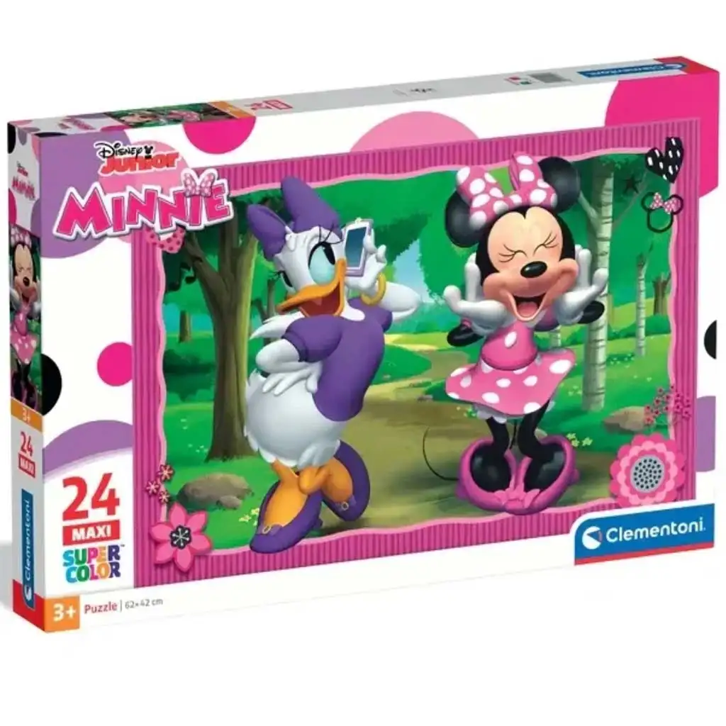 Disney Minnie egér 24 db-os maxi supercolor puzzle - Clementoni kép 1