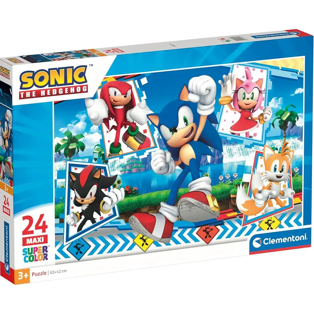 Sonic 24 db-os maxi supercolor puzzle - Clementoni kép 1