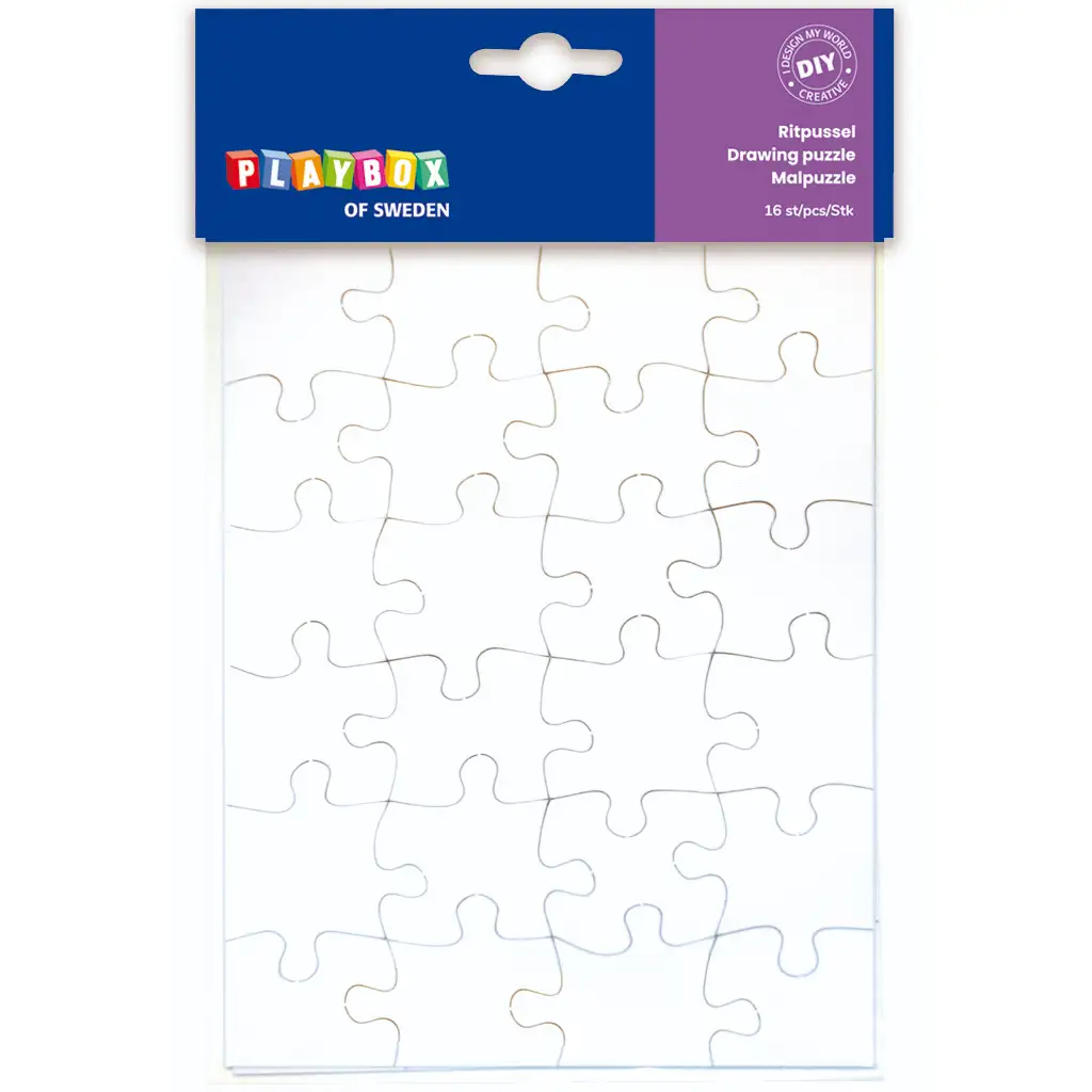 PlayBox: Üres puzzle szett 20,5x14,5cm 16db-os kép 1