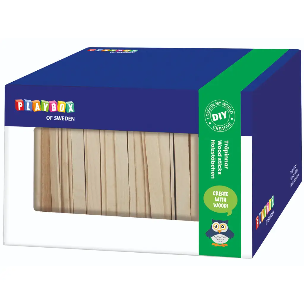 PlayBox: Fa natúr spatula szett dobozban 1000db-os kép 1