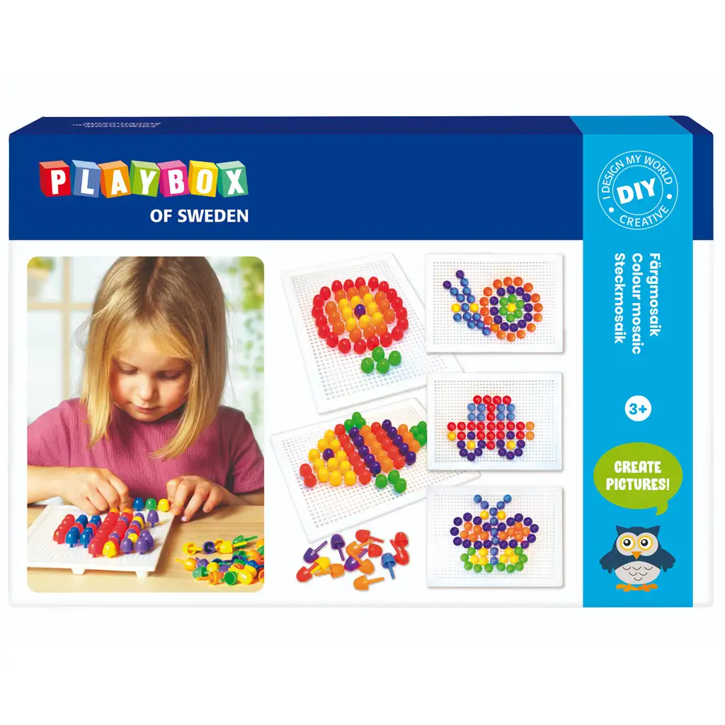 PlayBox: Színes mozaikkép készítő szett 120db-os kép 1