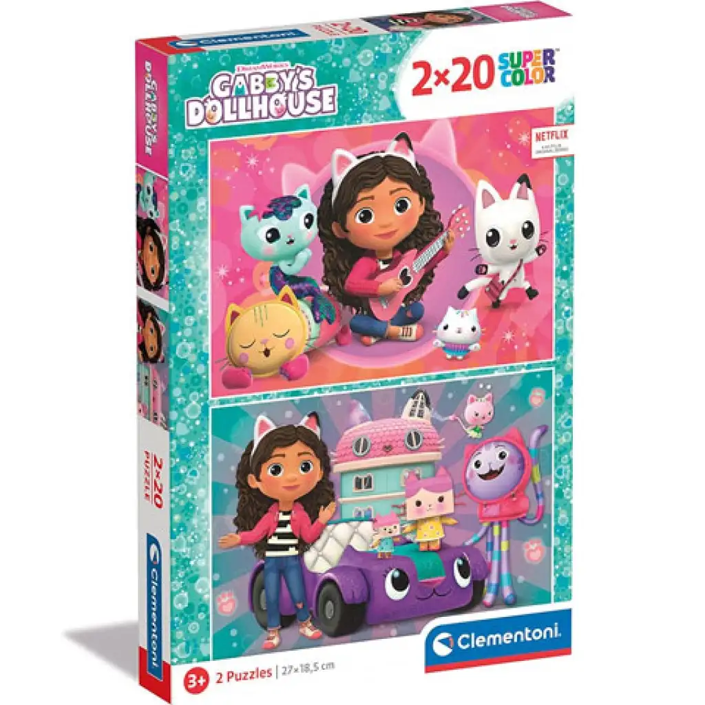 Gabi babaháza Supercolor 2x20db-os puzzle - Clementoni kép 1