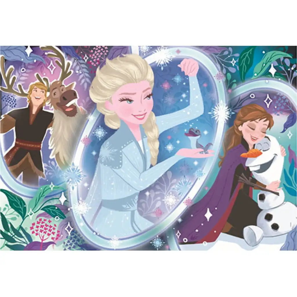 Jégvarázs II: Elza varázslata Supercolor puzzle 104db-os - Clementoni kép 2