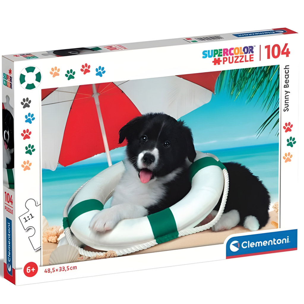 Napos tengerpart 104db-os Supercolor puzzle - Clementoni kép 1