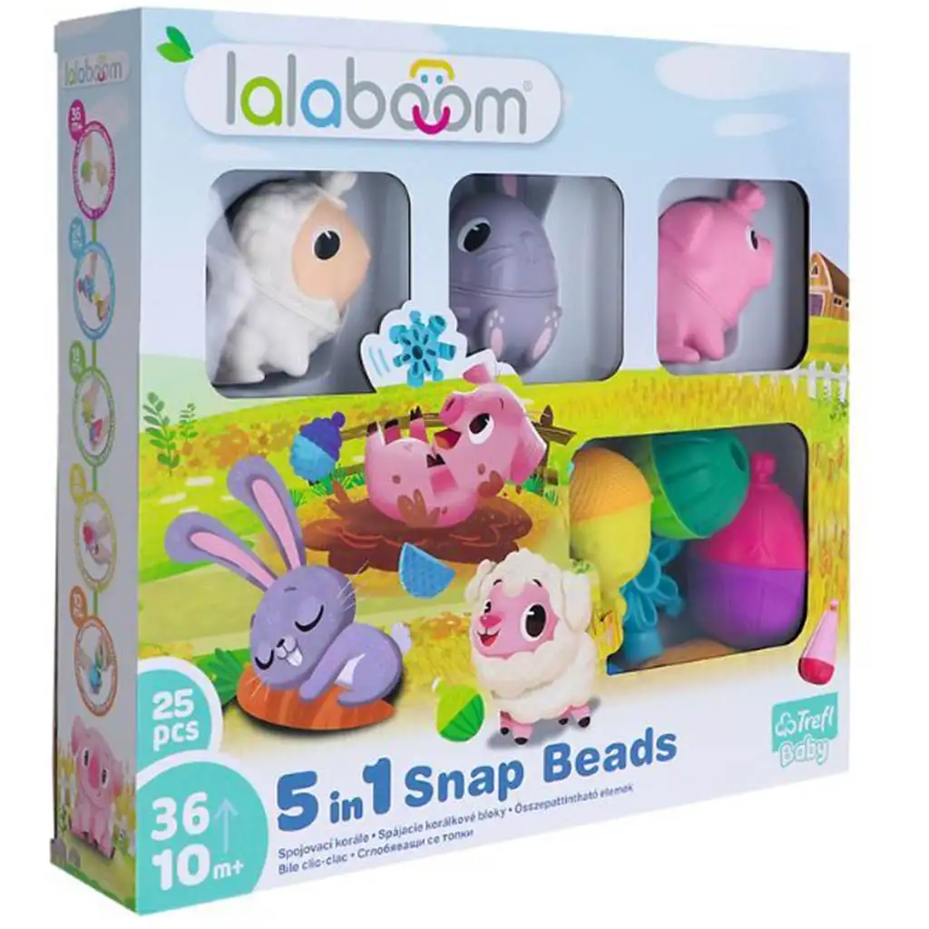 LALABOOM: 25db-os bébi Montessori fejlesztőjáték - Trefl kép 2