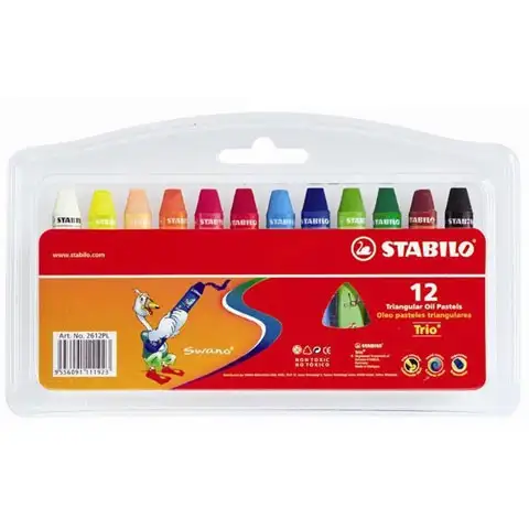 Stabilo: Trio olajpasztell kréta szett 12db-os kép 1