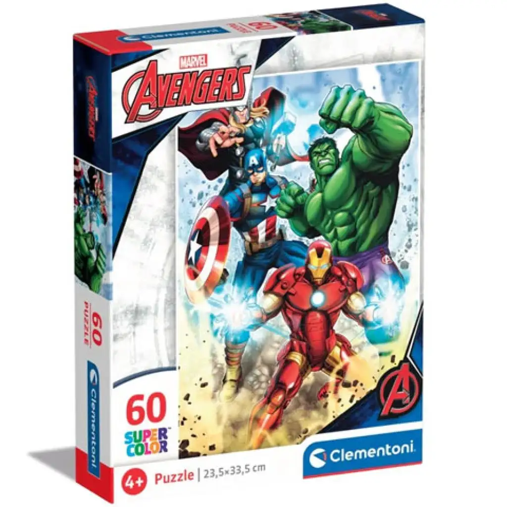 Marvel: Bosszúállók Supercolor puzzle 60db-os - Clementoni kép 1