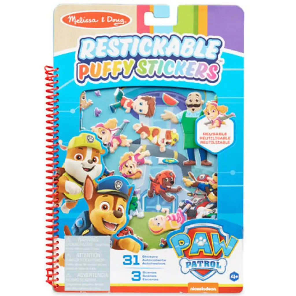 Melissa & Doug: Mancs őrjárat Kaland-öböl pufi matricás füzet kép 1
