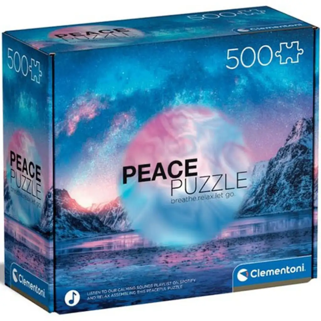 Peace Puzzle: Világoskék 500db-os puzzle - Clementoni kép 1