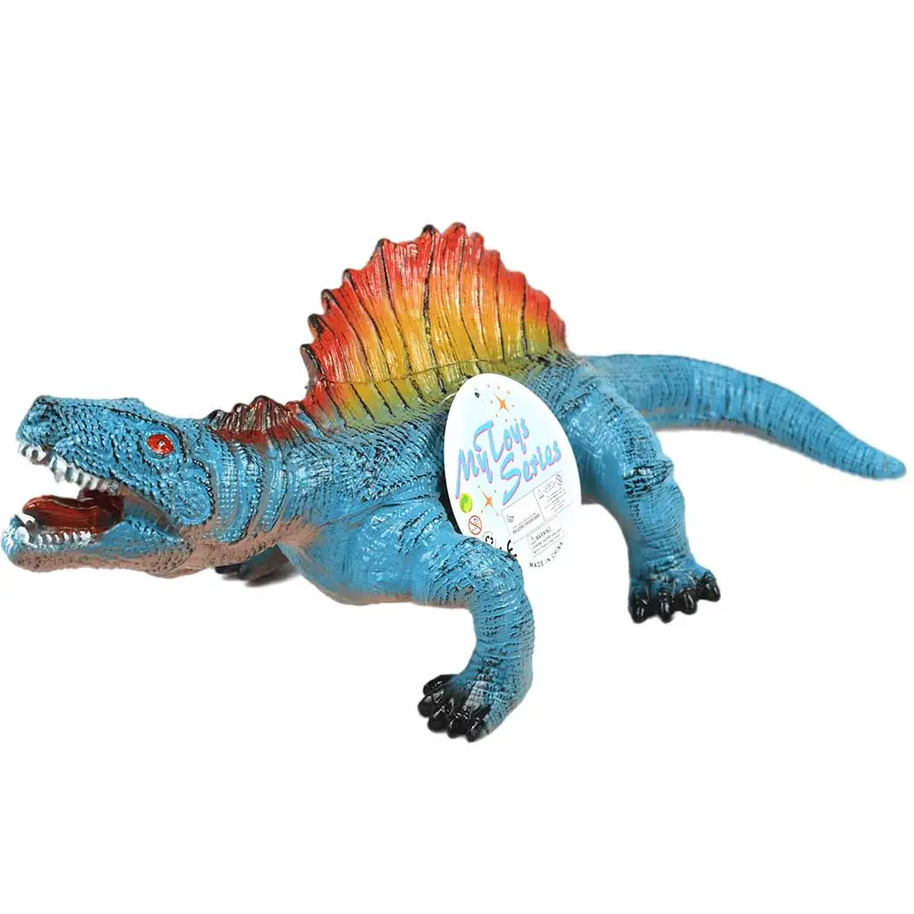 Dino World: Vinyl anyagú hangot adó Canthosaurus dinoszaurusz figura pamut töltéssel 35cm kép 1