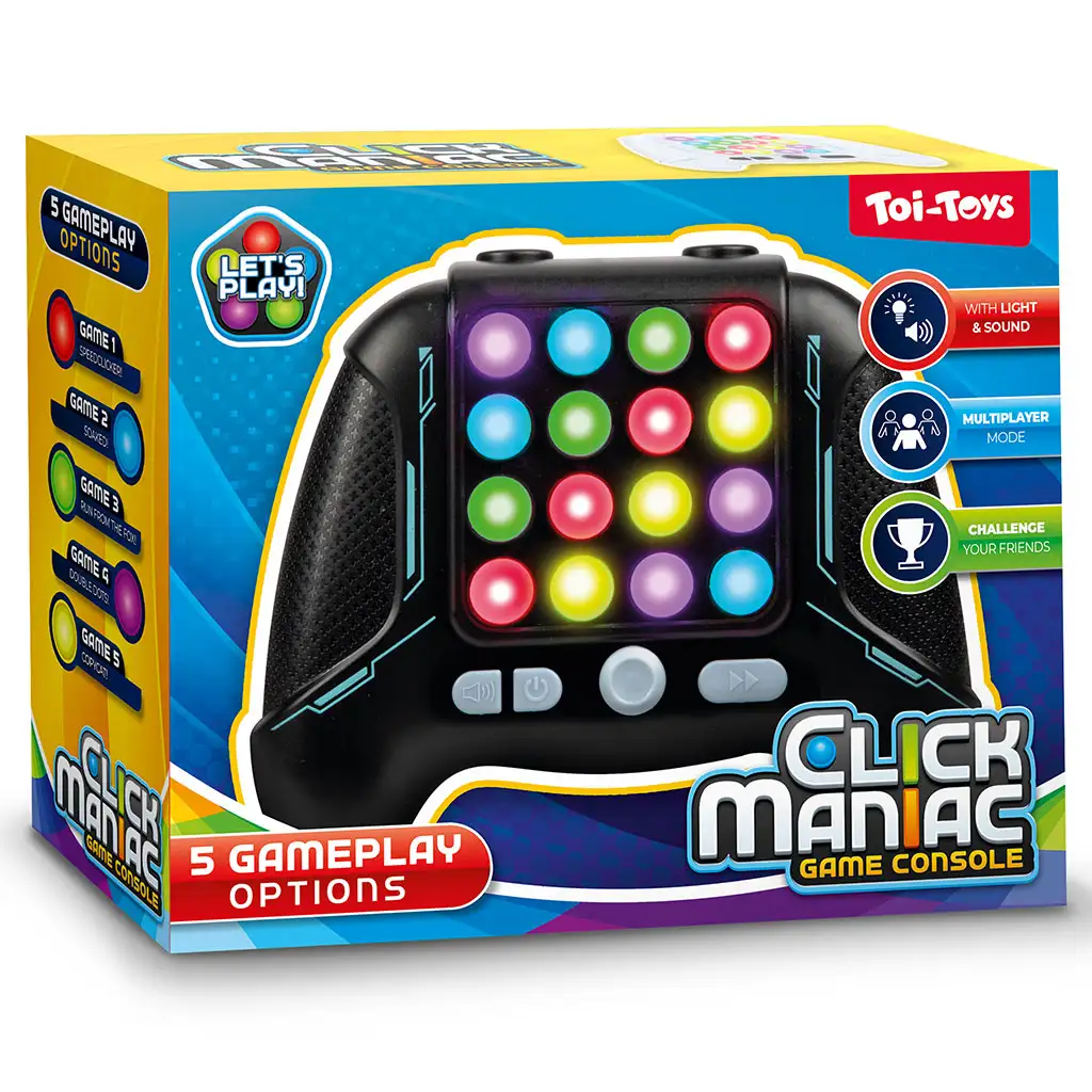 Click Maniac: 5az1-ben elektromos játékkonzol kétféle változatban 1db kép 1