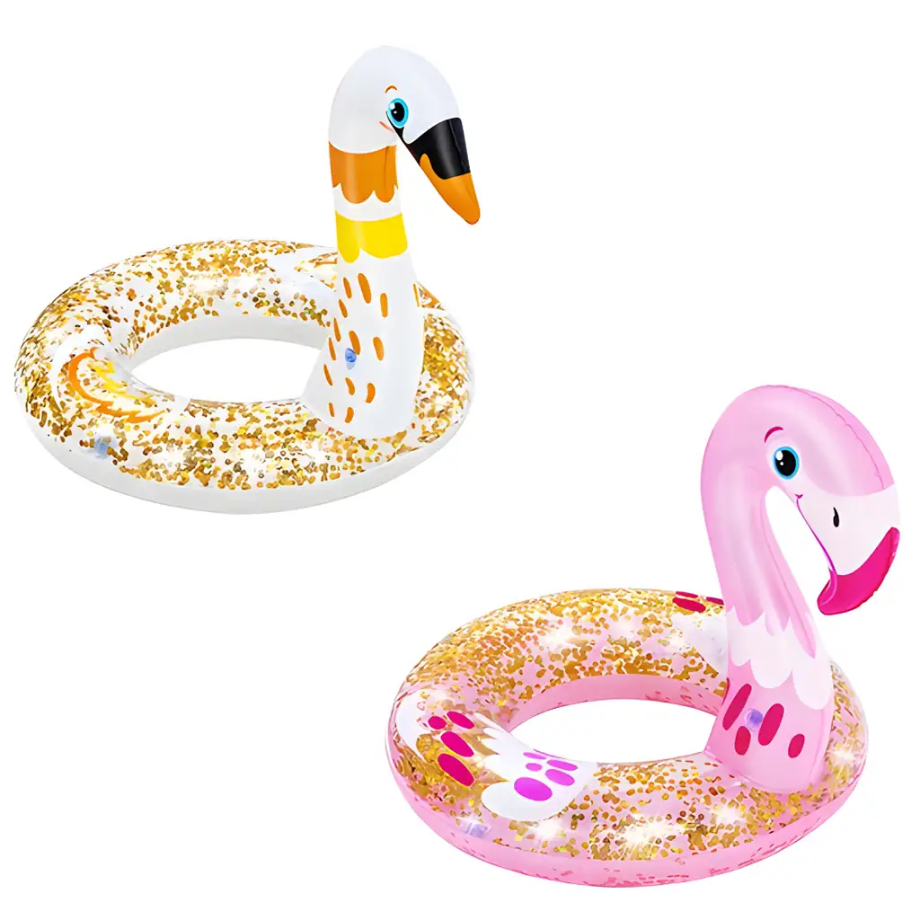 Bestway: Hattyú vagy flamingó úszógumi csillámmal 61cm 1db kép 1