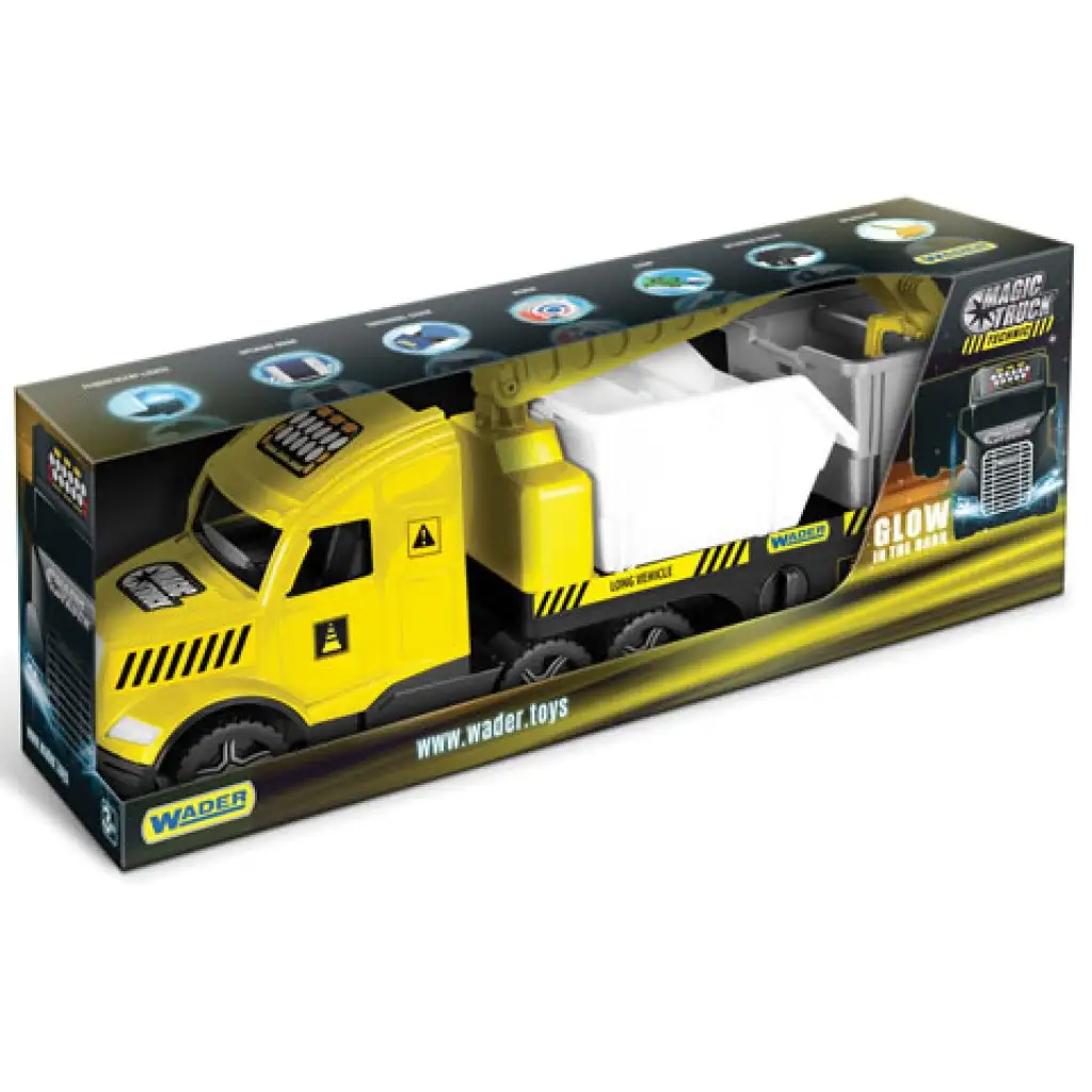 Magic Truck Technic: Kamion konténerrel és fénnyel 80cm - Wader kép 1