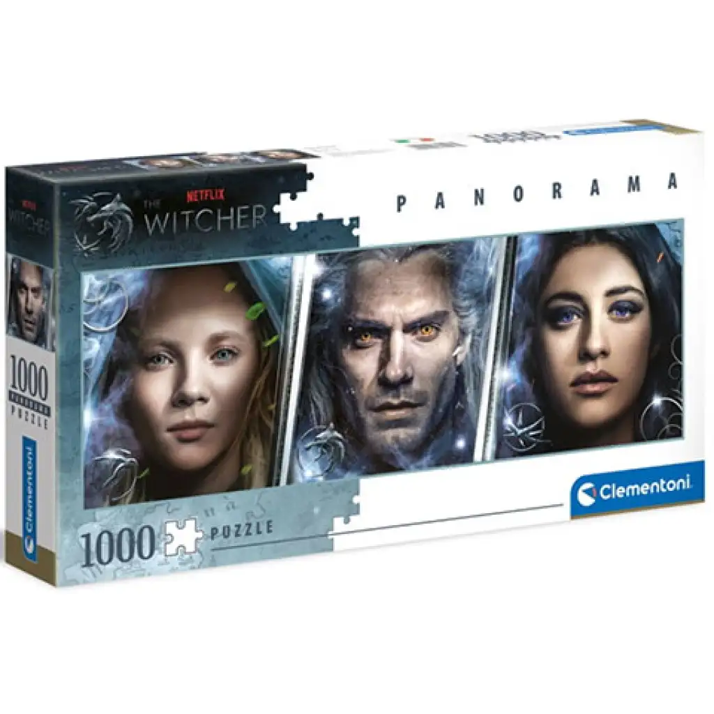 Witcher: Vaják 1000db-os panoráma puzzle - Clementoni kép 1
