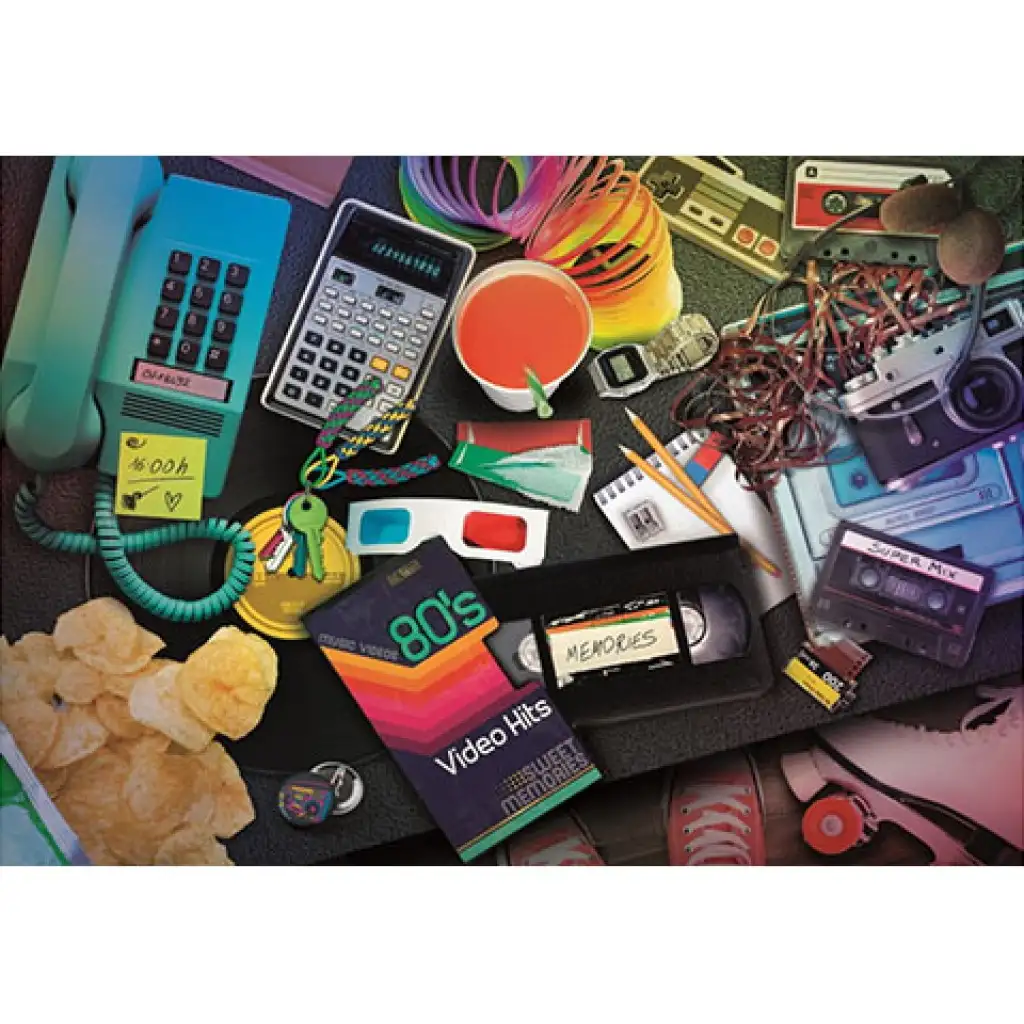 80-as évek nosztalgiája HQC puzzle 1000db-os - Clementoni kép 2