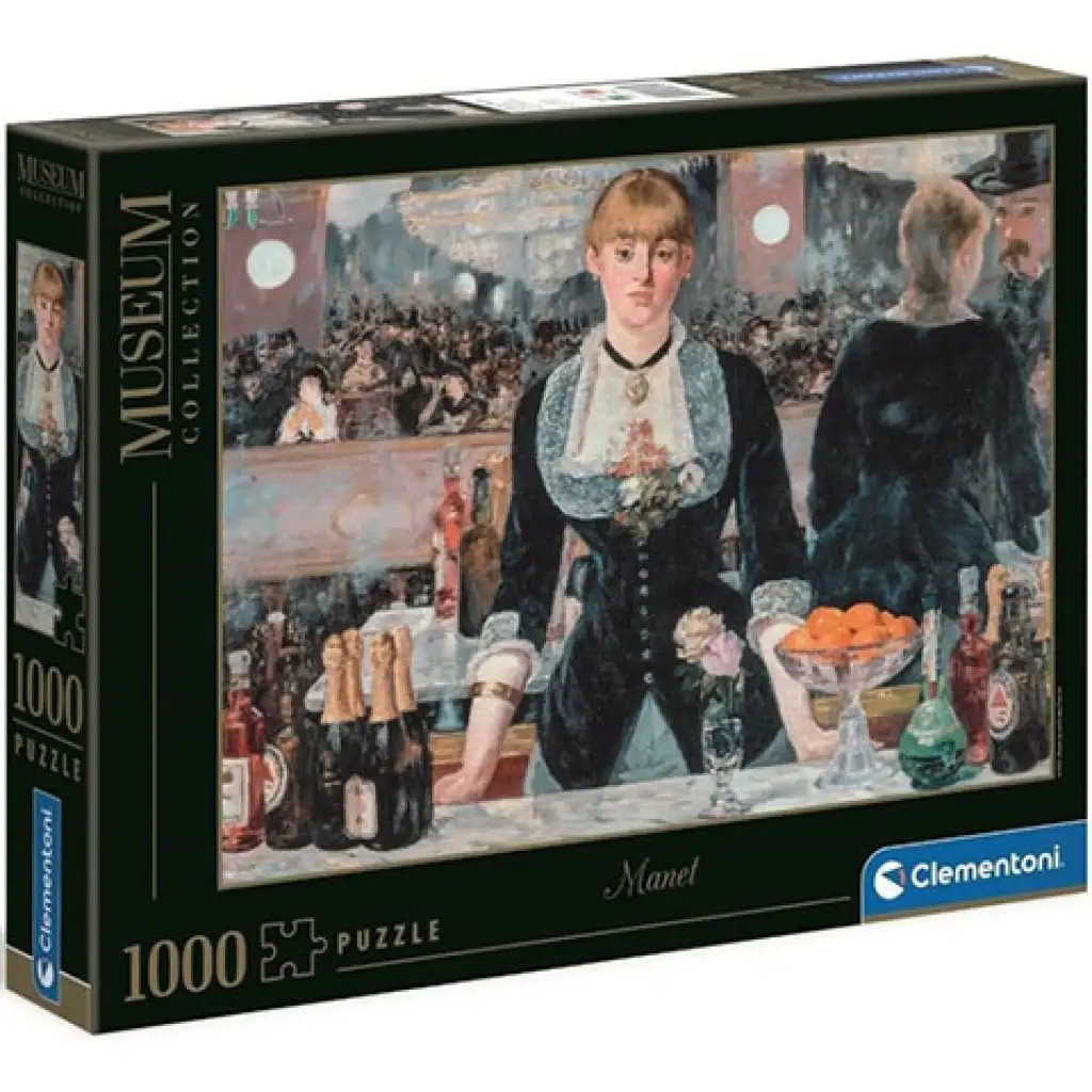 Manet: Egy Bár A Folie Bergeren Múzeum HQC puzzle 1000db-os - Clementoni kép 1