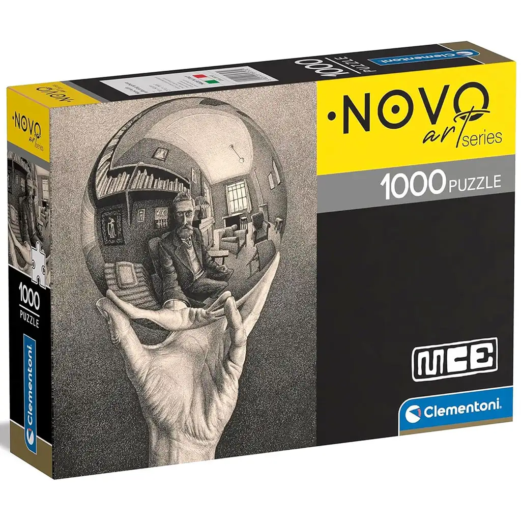 Novo Art: M. C. Escher - Hand with Reflecting Sphere 1000 db-os puzzle - Clementoni kép 1