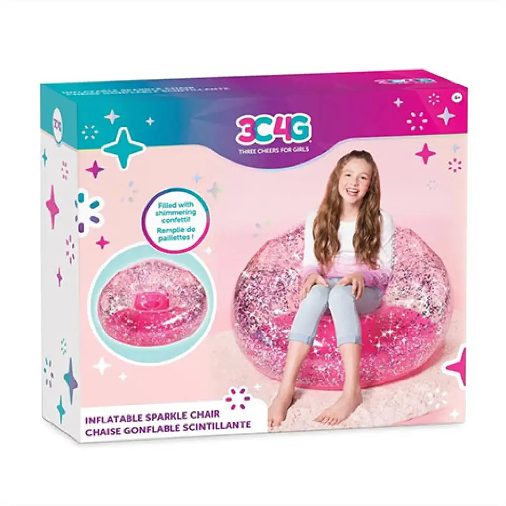 Make It Real: 3C4G csillámló felfújható fotel kép 1