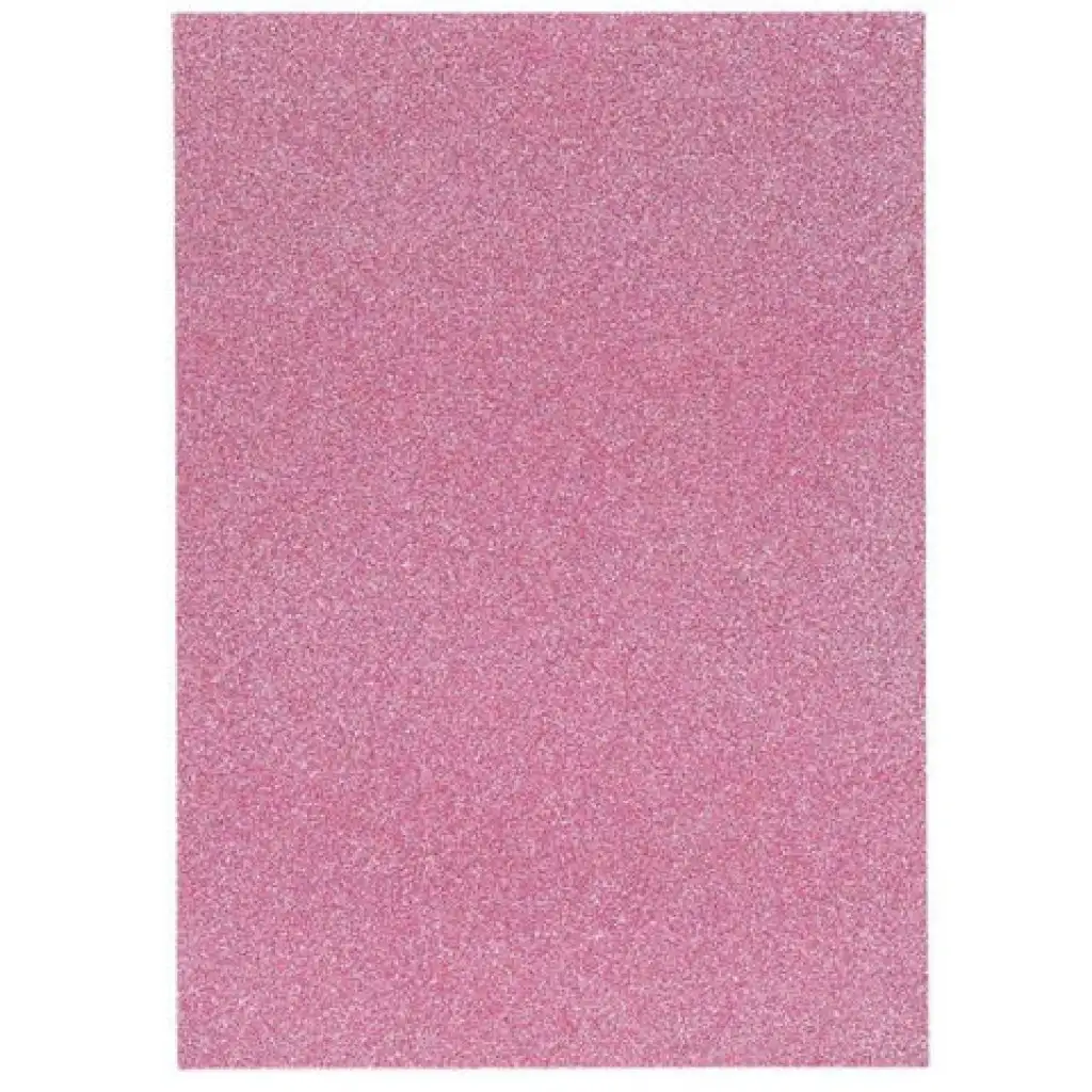 Spirit: Öntapadós csillámos dekorációs habszivacs lap pink színben A/4 1db kép 1
