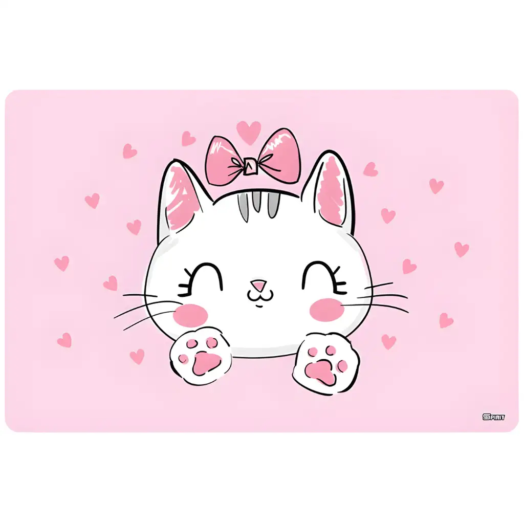 Spirit: Cutie Cat cicás asztali könyöklő 60x40cm kép 1
