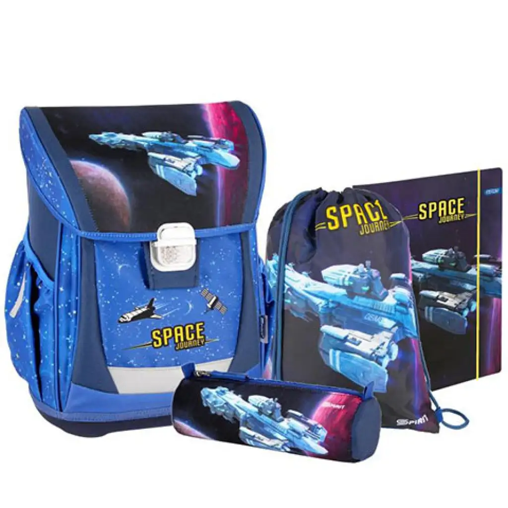 Spirit: Space mintás iskolatáska, hátizsák 4db-os szett kép 1