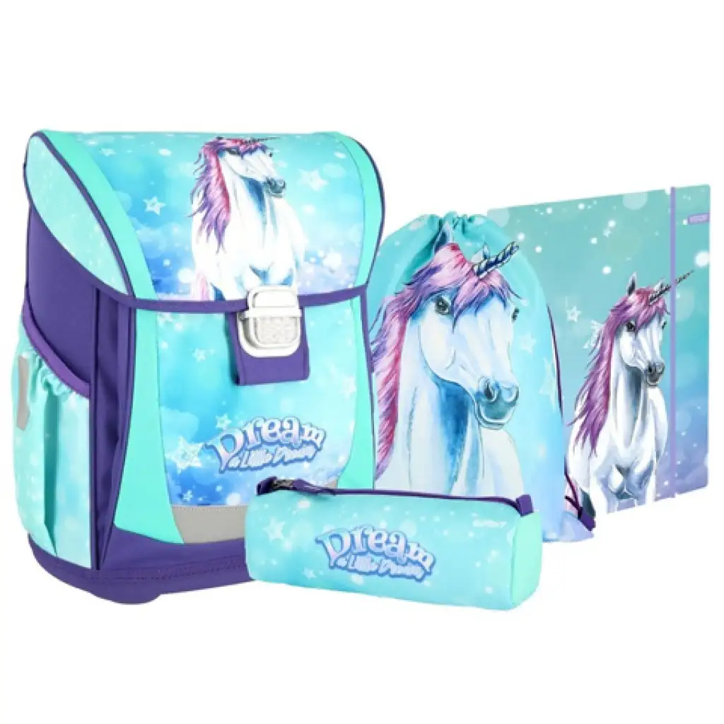 Spirit: Cool Little Dream unikornisos ergonomikus iskolatáska, hátizsák 4 db-os szett kép 1