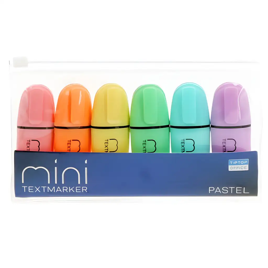 Spirit: Mini Pasztell szövegkiemelő filc szett 6 db-os kép 1
